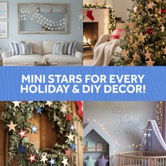 Wooden Stars 1 inch Unfinished for Crafts, Flag Stars, July 4 Décor|Woodpeckers