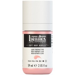 Liquitex Professional Soft Body Acrylic Paint, 59ml (2-oz) Bottle, Light Pink