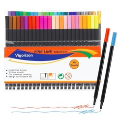 48 Colors Precision Fineliner Pens, Micro-Line Drawing Pens for Sketching, I…