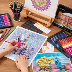 180 Coloring Pencils for Adults, Soft Core Coloring Pencils Set with 4 Sharpe…