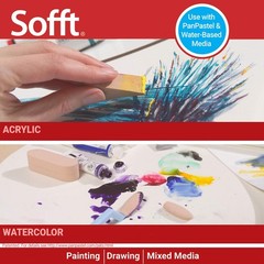 Artist Sponge Big Oval Sofft Tool Professional Pastel 1 PCS