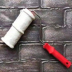Tookie Embossed Paint Roller, 8 Inch Brick free size, As Picture Show