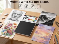 Sketch Book 9X12,100 Sheets, Kids Art Sketchbook for Drawing Pad | 68Lb Acid-Fre