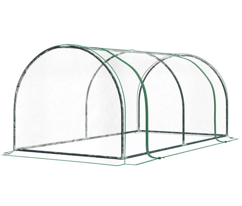 7′ x 3′ x 2.5′ Mini Greenhouse, Portable Greenhouse Hot House with 4 Zippered Do