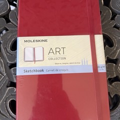 Moleskine Art Sketchbook Red 5×8 Hardcover 165gsm 104 Pages Elastic NEW