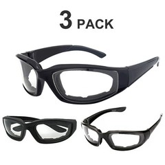 3 pairs Motorcycle Sports Biker Riding Glasses Wind Resistant Eye Protection Cle