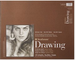 Strathmore (400-7 400 Series Drawing Pad, 14″x17″, Ivory/Cream 14×17, cream