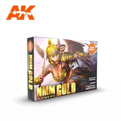 Non-Metallic Metal Gold 3G Acrylic Paint Set (6 Colors) 17ml Bottles