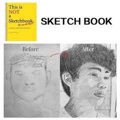 This Is Not a Sketchbook Drawing Coloring Workbook Thick Paper Creative Art Book