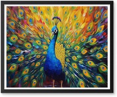 Natuyalo Peacock Paint by Numbers Kit for Adults – 16×20 inches, ART-02