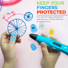 3D Pen Filament with Silicon Design Mat and Compatible Stencils Book with 11 Tem