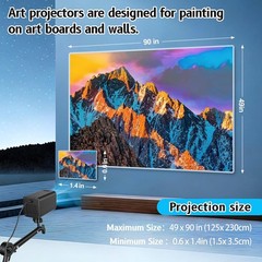 Art Projector for Tracing, Drawing Projector Smart Art Sketcher 1280*720 on Wall