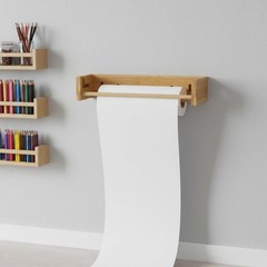 Wall Mount Krafts Paper Roll Holder Rack Painting Easy to Use DIY Workspaces