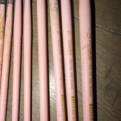 Somime Professional Watercolor Paint Brush Set 12 Pcs Round Flat Pink Well Loved