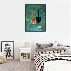 Black Cat Paint by Numbers Kit for Adults Beginner,Easy Adult Paint by Number…