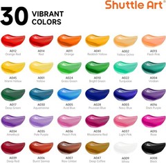 Shuttle Art Acrylic Paint Set 30 x12ml Tubes Non Toxic