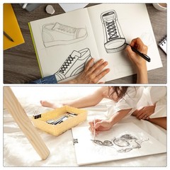 17 x 12″ Top Spiral Bound Sketch Book, 1 Pcs 30 60 Pages 160GSM Spiral Sketch…