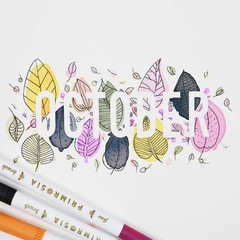 100 Dual Tip Marker Pens, Fineliner and Watercolor Brush Pens for Art Sketchi…