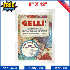 Gelli Arts Gel Printing Plate – 9″x12″ Reusable Gel Printing Plate, Printmaking