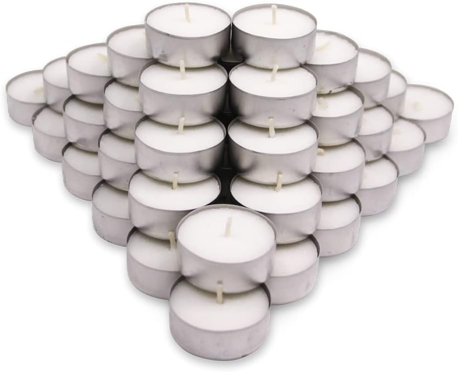 COCODOR Unscented Tealight Candles / 100 Pack 100P, White(unscented)