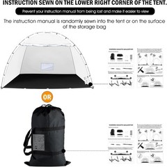 Portable Paint Booth Tent, Siebwin Large 8(L) x6(W) x6(H) ft Medium, Gray