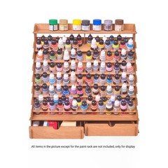 Plydolex Plywood Storage Rack – 105 Bottle Holes for 17 ml Vallejo Wood