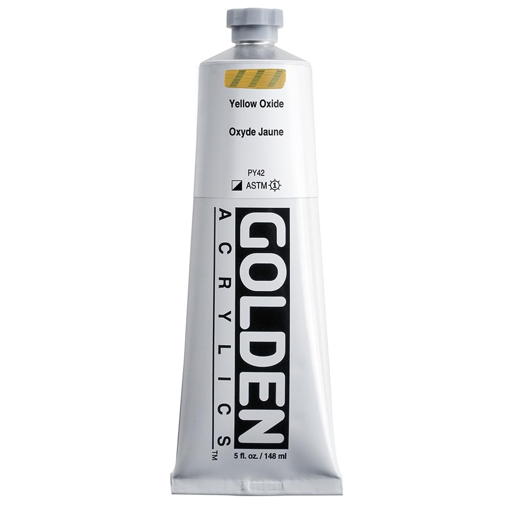 Heavy Body Acrylics Yellow Oxide 5 fl. oz. Tube Professional Acrylic Paint