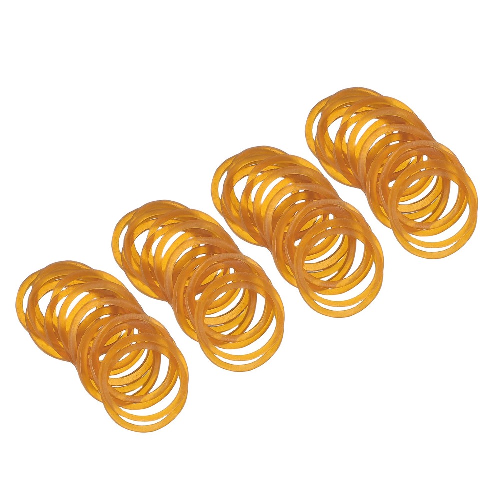1″ x 1/20″ 500 Pcs Yellow Elastics Rubber Bands for Office File Folder