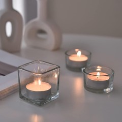 COCODOR Unscented Tealight Candles / 100 Pack 100P, White(unscented)