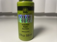 Sealed FolkArt Color Shift Acrylic Paint 2 FL OZ Metallic 5129E Green Flash