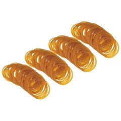 2″ x 3/50″ 500 Pcs Yellow Elastics Rubber Bands for Office File Folder