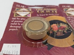 2 Plaid Treasure Gold The Original Wax Metallic Finish # 1459 Classic Vtg 1995