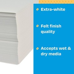 Sax Sulphite Drawing Paper, 90 lb, 9 x 12 Inches, 9 x 12 Extra-White