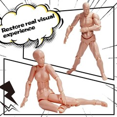 Body Kun Artist Manikin Figure Drawing Supplies Drawing Tools, Mannequin for Art