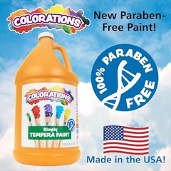 Paraben-Free Tempera Paint for Kids – 1 Gallon, Green Paraben-Free Formula