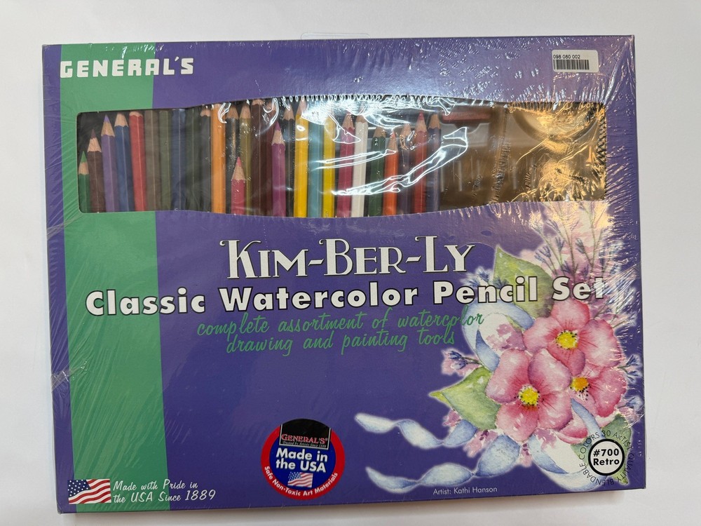 General’s Kim-Ber-Ly Classic Watercolor Pencil Set #700 Retro , crafting – NEW