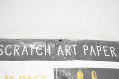 Bright Creations Scratch Art Paper 36 Pack Silver & Gold Foil Sheets Craft