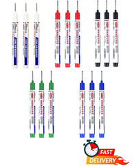 15PCS Long Nib Deep Hole Marker Pens Quick Dry Waterproof Woodworking Markers