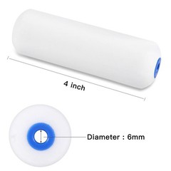 Mister Rui Foam Paint Roller, 50 Pack, 4 Inch 4 Inch,50 Blue Cap