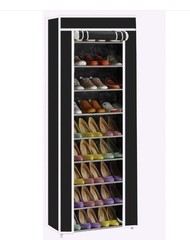 10 Layer 9 Grid Shoe Rack Shelf Storage Closet Organizer Cabinet Multiple Colors