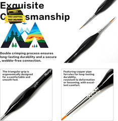 Detail Paint Brushes Set 10Pcs Miniature Brushes for Fine Detailing, Acrylic,Mod