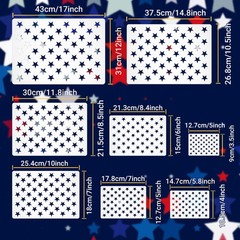 8 Pack 50 Star Stencils for American Flag Templates Wood Painting Crafs Fabric