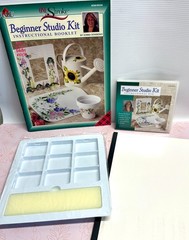 One Stroke Beginners Studio Donna Dewberry Decorative Painting Book & Extras