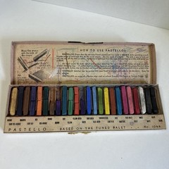 Vintage Prang Pastello Pastels No. 1044 Based On The Tuned Palet. *read