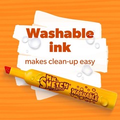 2003992 Scented Washable Markers, Chisel Tip, Assorted Colors, 36 Count
