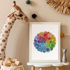 Diamond Painting DIY 5D Special Shape Rhinestone, Mandala Flower, mandala 3