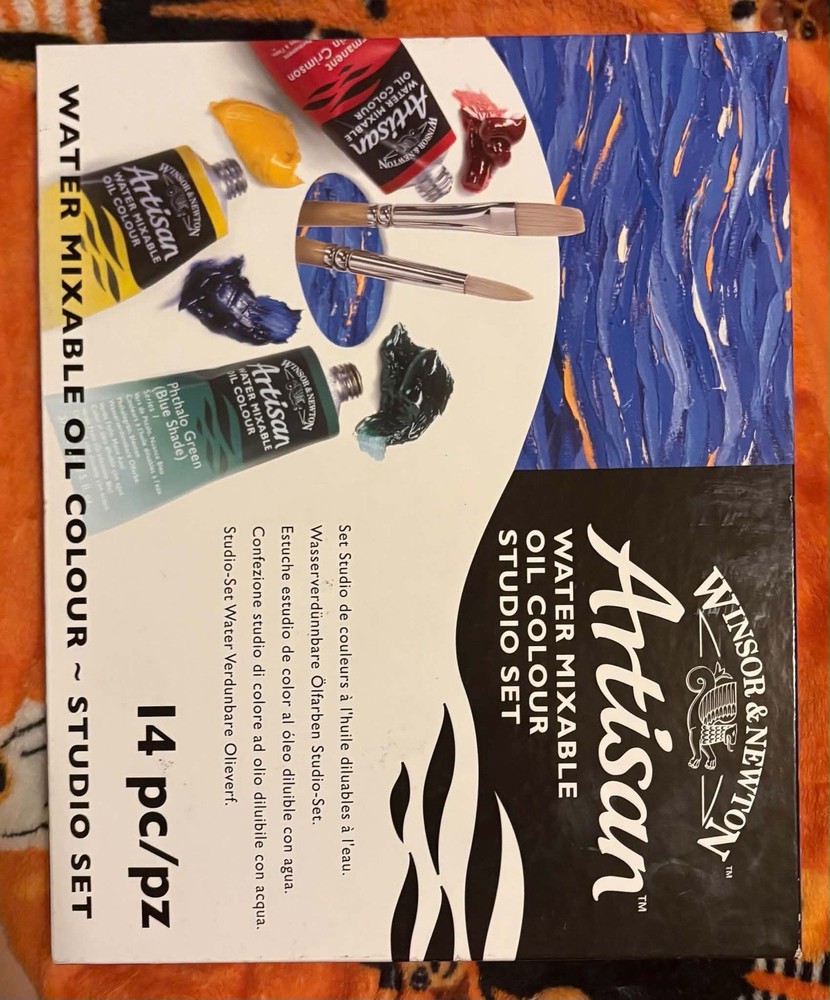 Winsor & Newton Artisan Water Mixable Oil Color Studio Set, 14pc #336