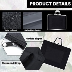 48×36 Inch Large Art Portfolio Bag with Nylon Shoulder Strap, Lightweight Wat…