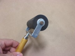 RollRite 6″ Soft Rubber Brayer Hand Roller Inking Block Art Printing Ink Vtg Old