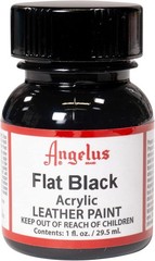 Flat Black Acrylic Leather Paint – Quick Dry Formula for Customization – 1 Fl Oz